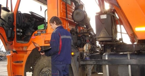 Диагностика спецтехники Камаз